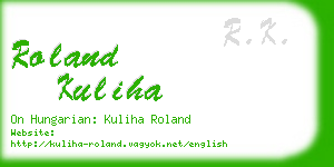 roland kuliha business card